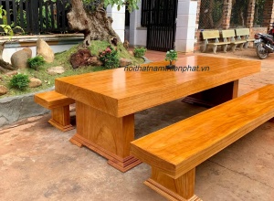 Bộ K3 NGUYÊN TẤM GỖ GÕ ĐỎ